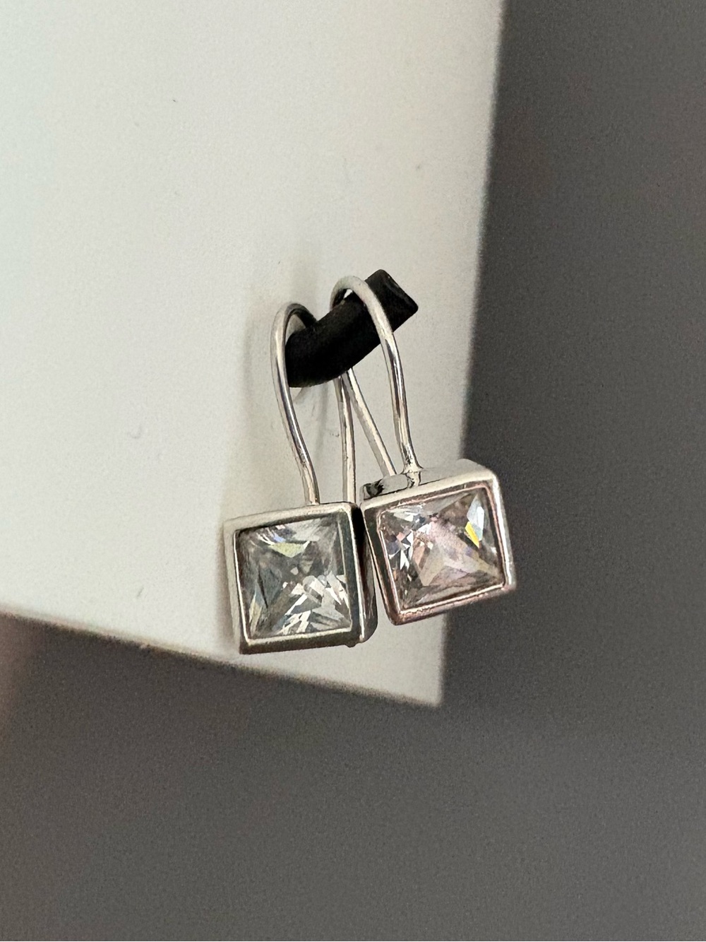 Square Silver 925 Earrings